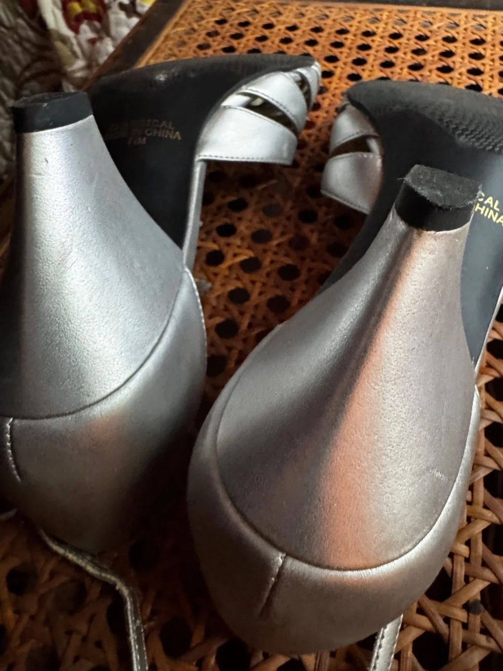 Silver Dance Heels. Classic. 7.5 M